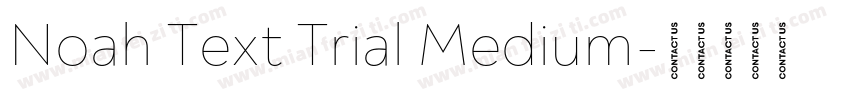 Noah Text Trial Medium字体转换